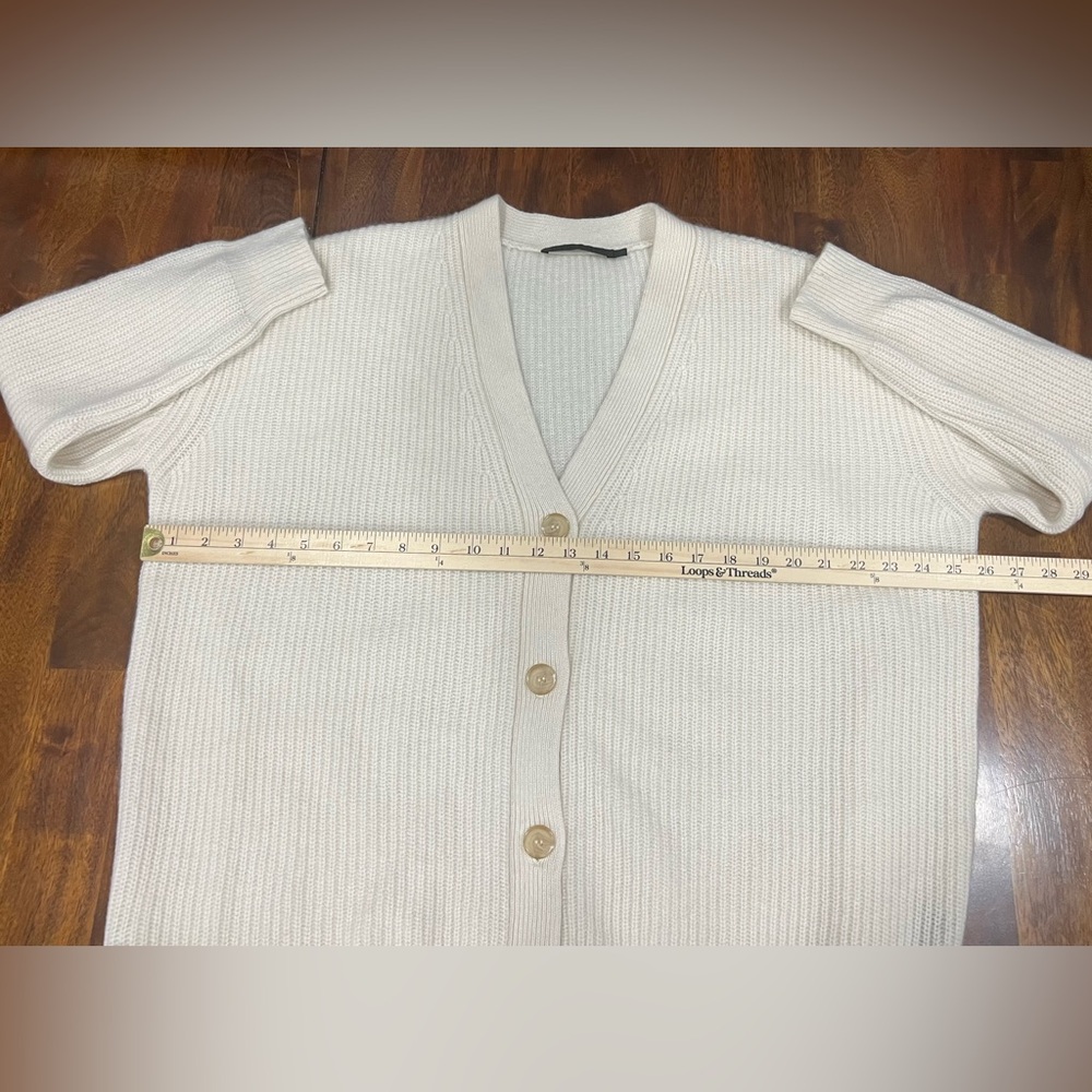 Jenni Kayne | 100% Cashmere Cocoon Cardigan | Ivory | XS - Picture 6 of 8